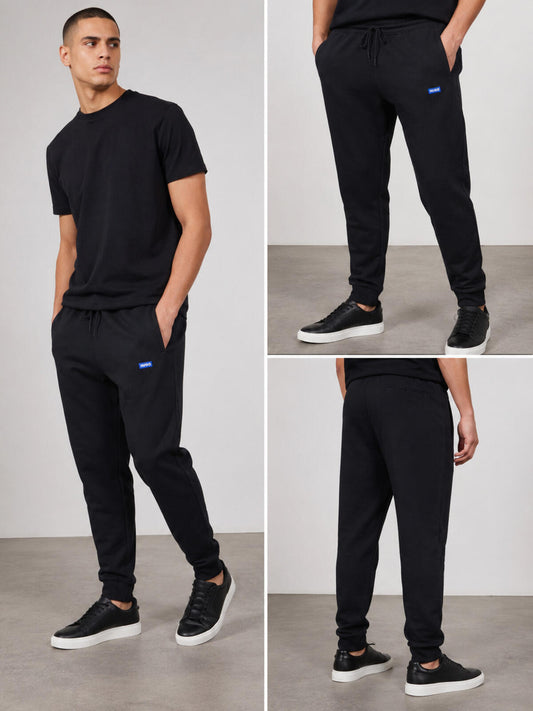 HUGO Black Logo Jogger Sweatpants NWT XL Designer Pants