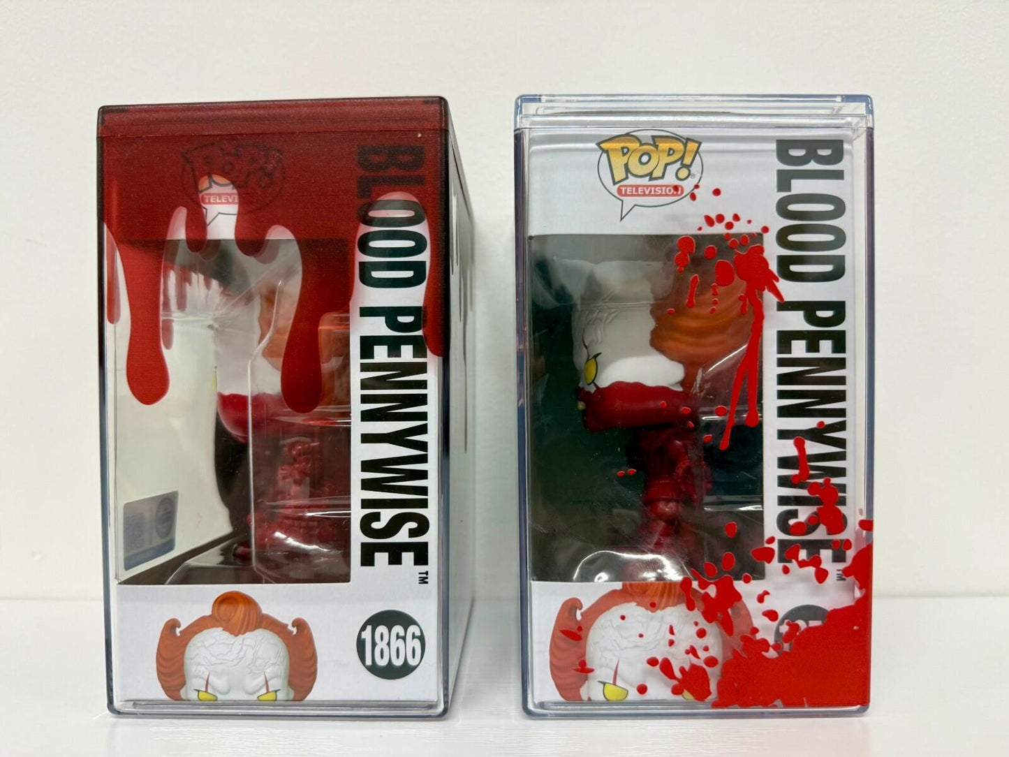Funko Pop IT Bloody Pennywise #1856 & #1866 Bundle w Display