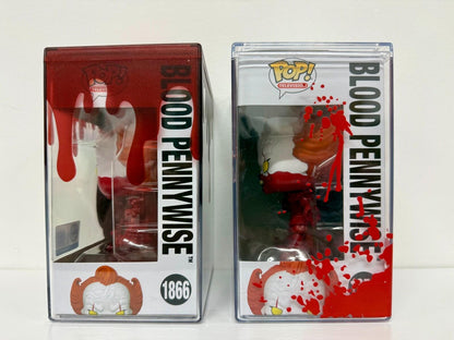 Funko Pop IT Bloody Pennywise #1856 & #1866 Bundle w Display