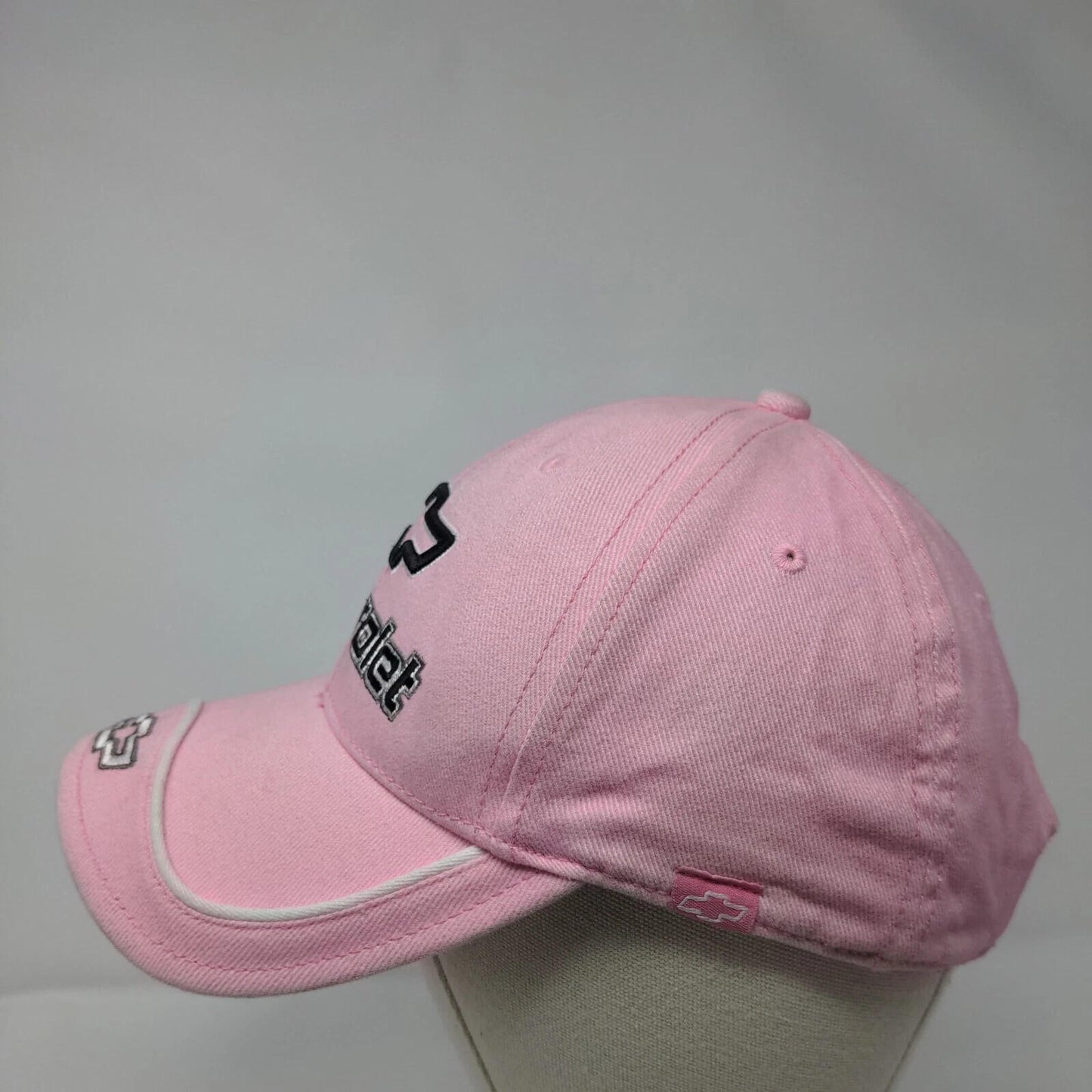 2000s Chevrolet Logo Pink Strapback Hat Racing GM OSFA Clean