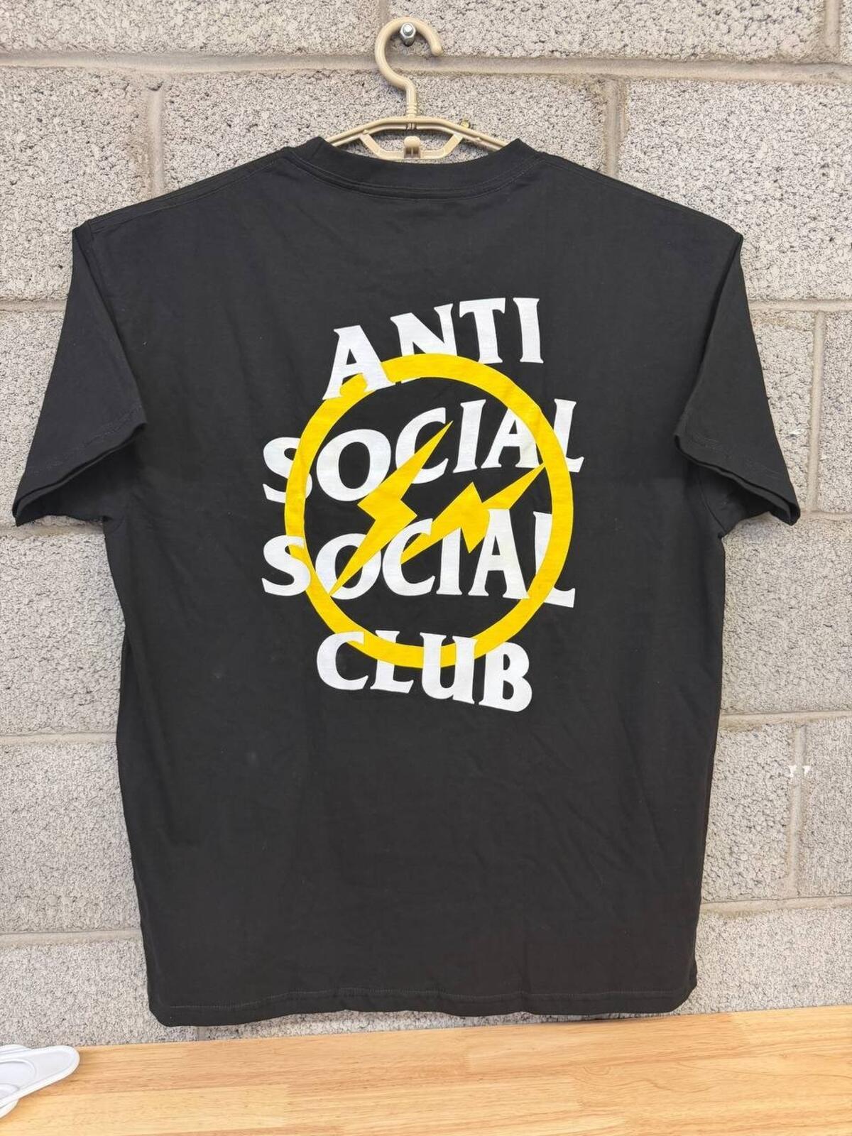 Anti Social Social Club x Fragment Logo TShirt Black XL
