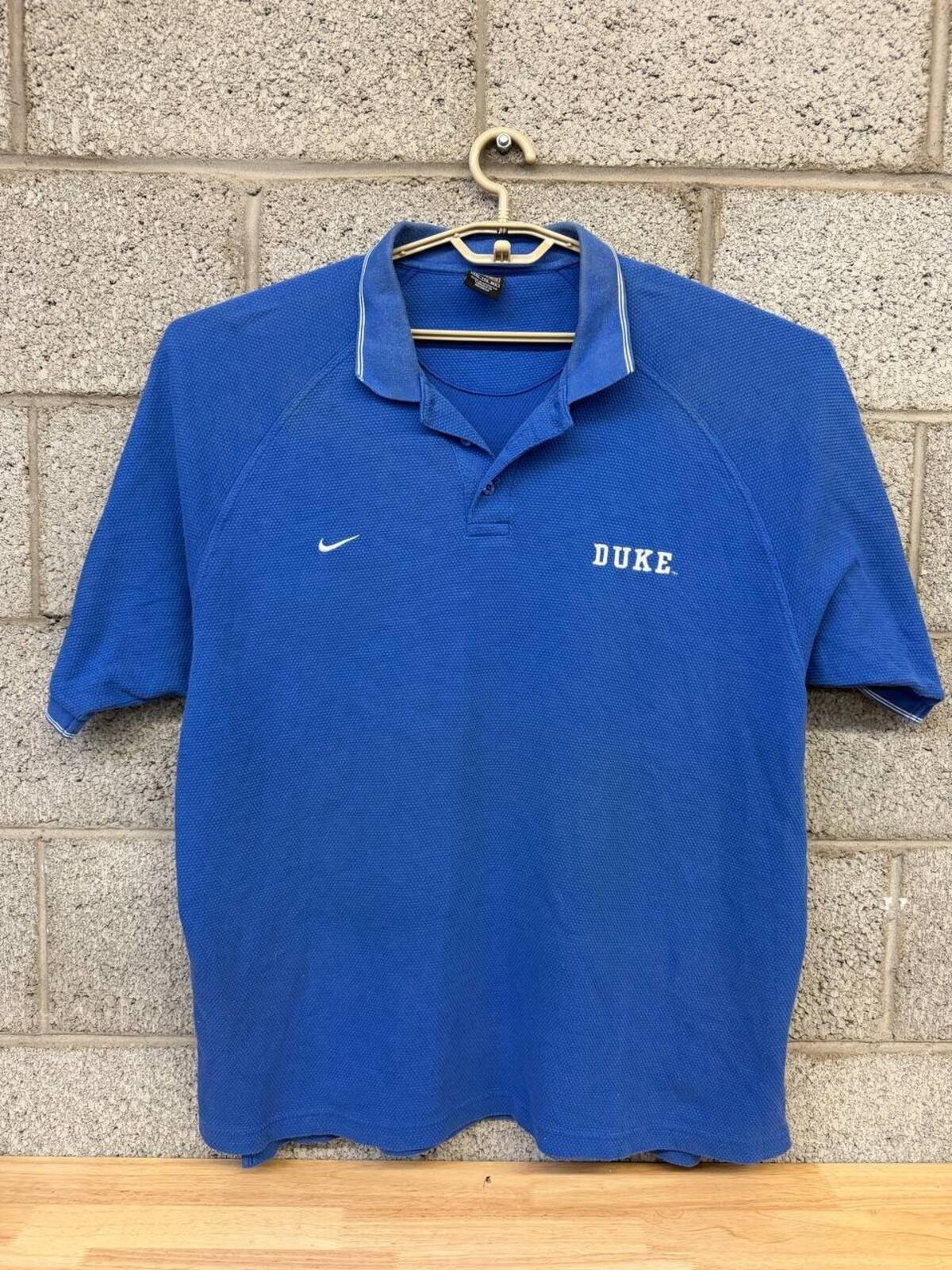 Vintage or Y2K Nike Team Duke Blue Devils Polo Shirt XXL