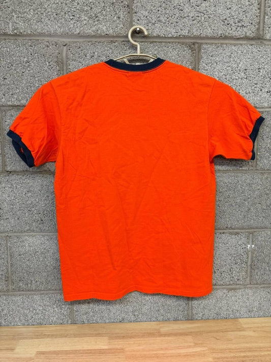 Y2K 2000s Nike Team Detroit Tigers Orange Ringer T-Shirt
