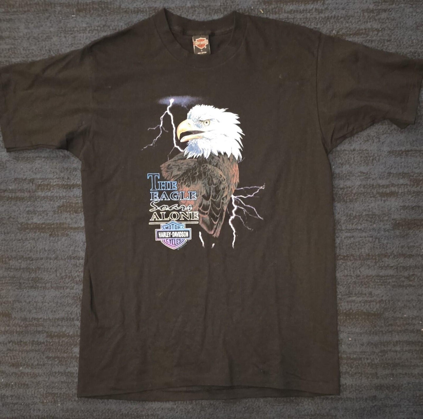 Vintage 1995 Harley Davidson Holoubek Eagle Soars T-Shirt L
