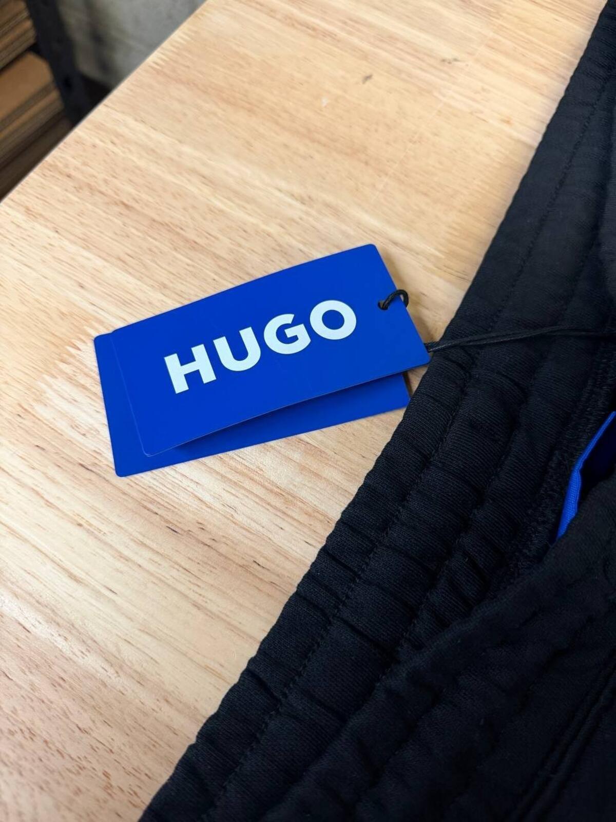 HUGO Black Logo Jogger Sweatpants NWT XL Designer Pants