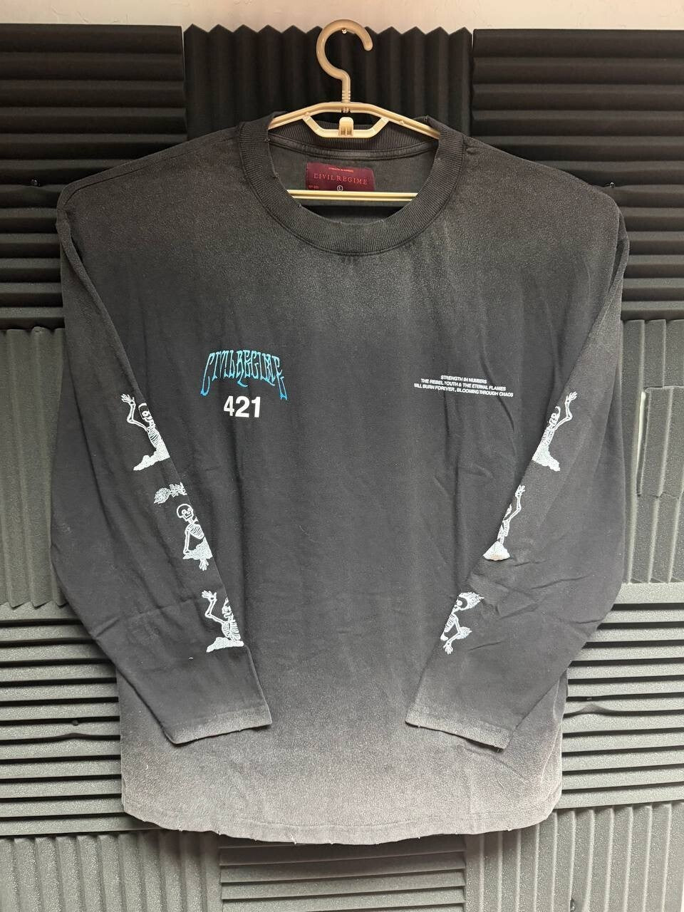 Distressed Civil Regime 001/500 Still Blooming Shirt L Rare