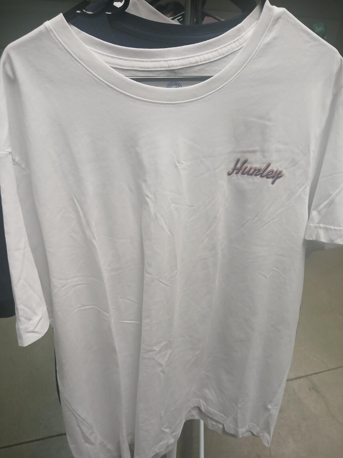 Hurley Palm T-Shirt XXL White Beach Surf Casual Streetwear