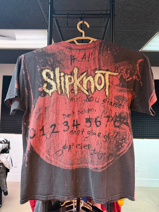 Vintage 2002 Slipknot Iowa AOP Tee XL slightly Cut Tag Rare