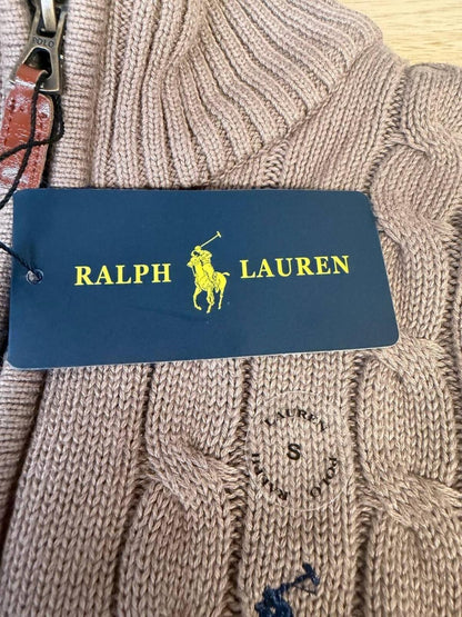 Polo Ralph Lauren Cable Knit Quarter Zip Sweater NWT Small