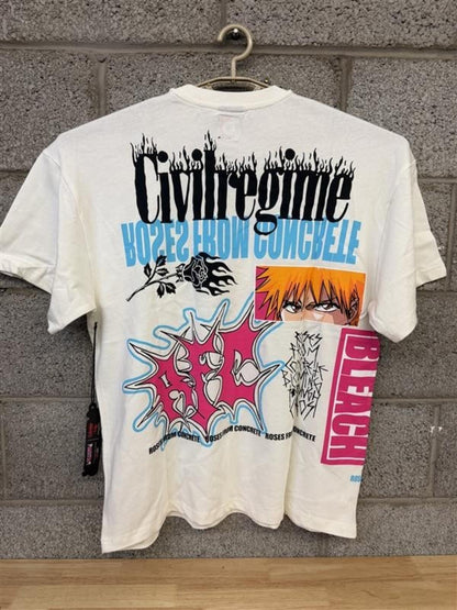 Civil Regime Bleach Ichigo Graphic M White Anime Streetwear