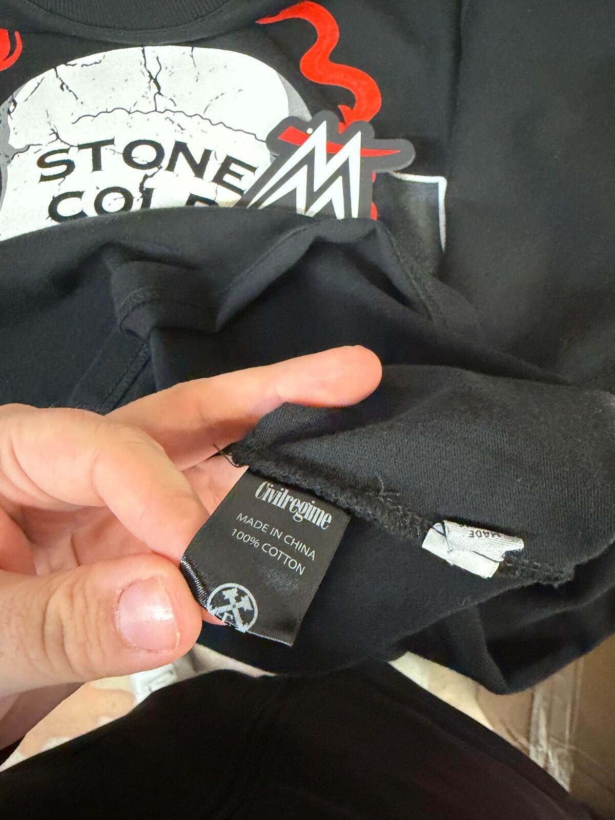 2023 Darc Sport x WWE Stone Cold Skull Tee Deadstock Size L