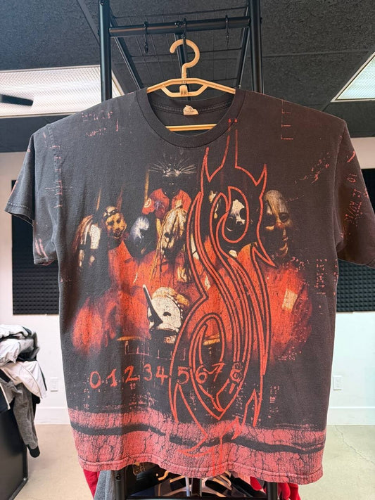 Vintage 2002 Slipknot Iowa AOP Tee XL slightly Cut Tag Rare